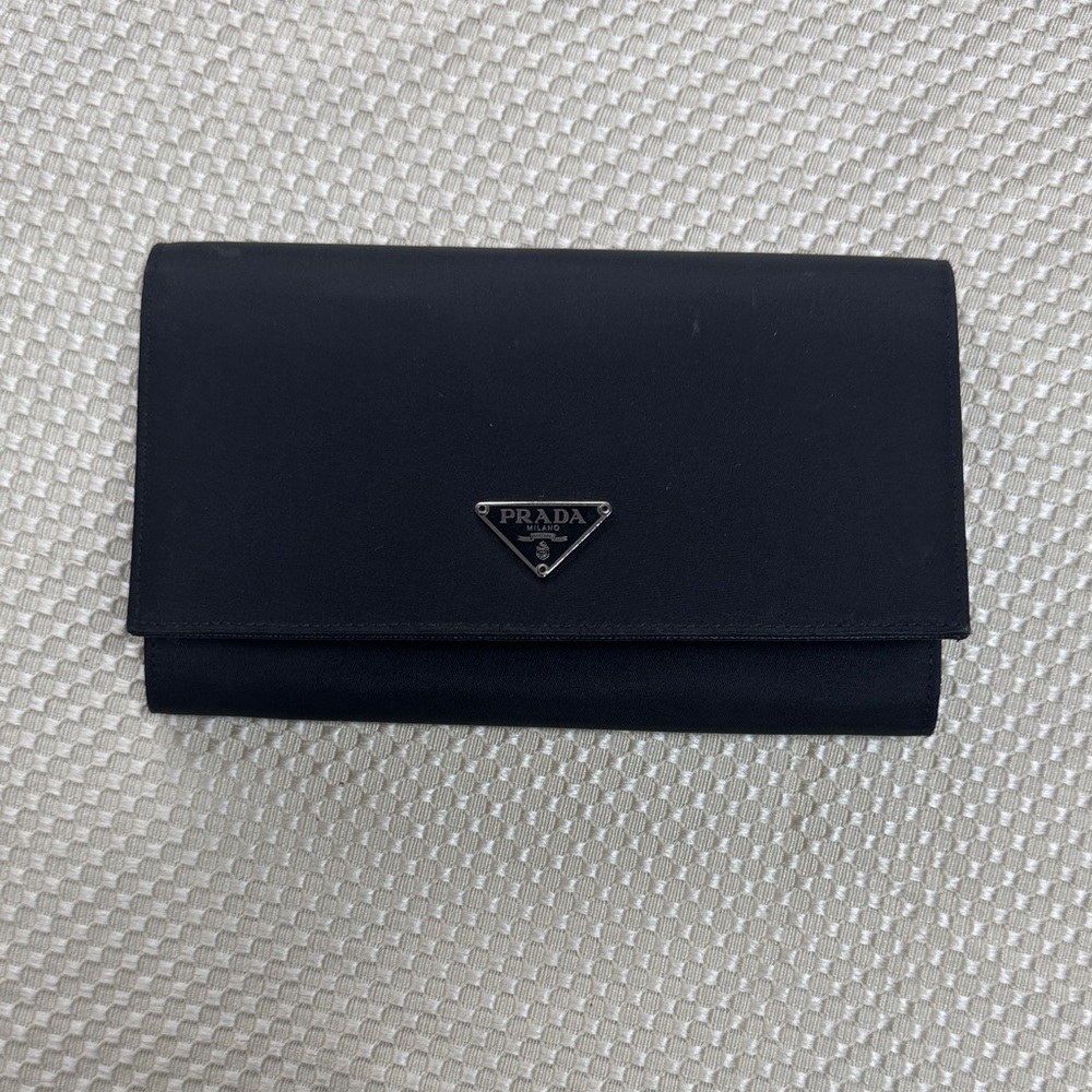 Prada Black Wallet nylon